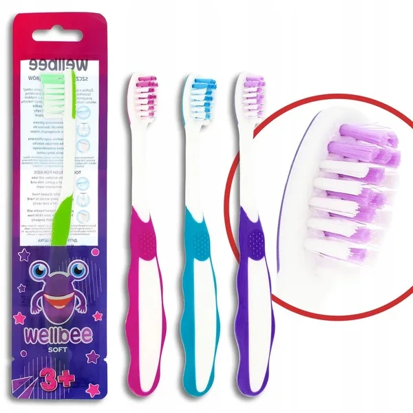 WELLBEE Kids 3+ szczoteczka do zębów Soft 1szt.