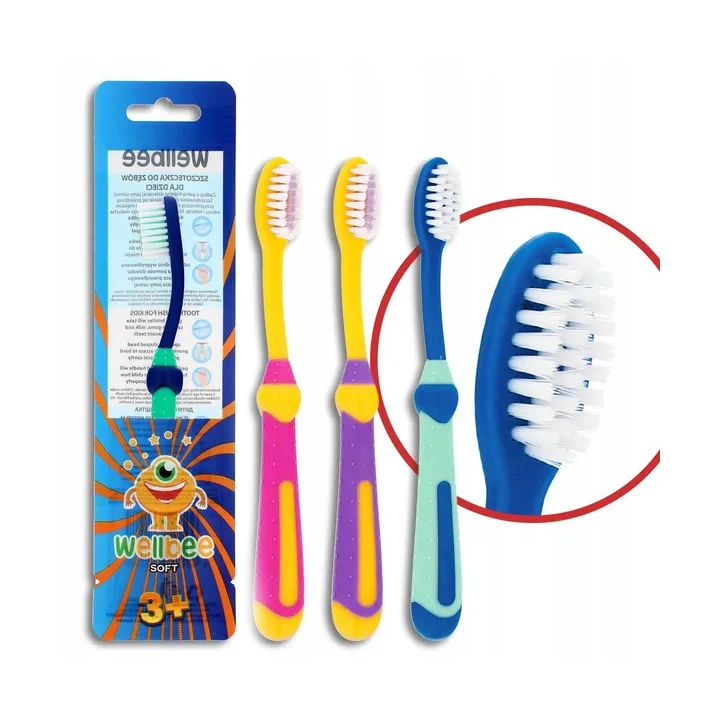 WELLBEE Kids 3+ szczoteczka do zębów Soft 1szt.