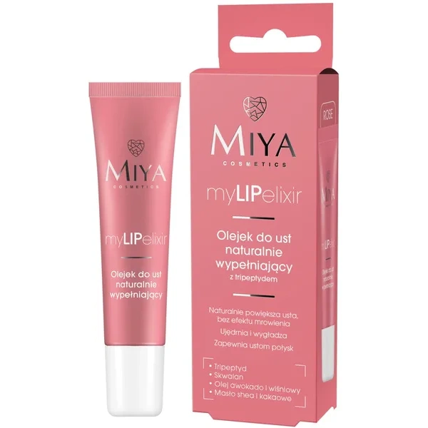 MIYA MyLIPelixir olejek do ust naturalnie wypełniający Rose 10g