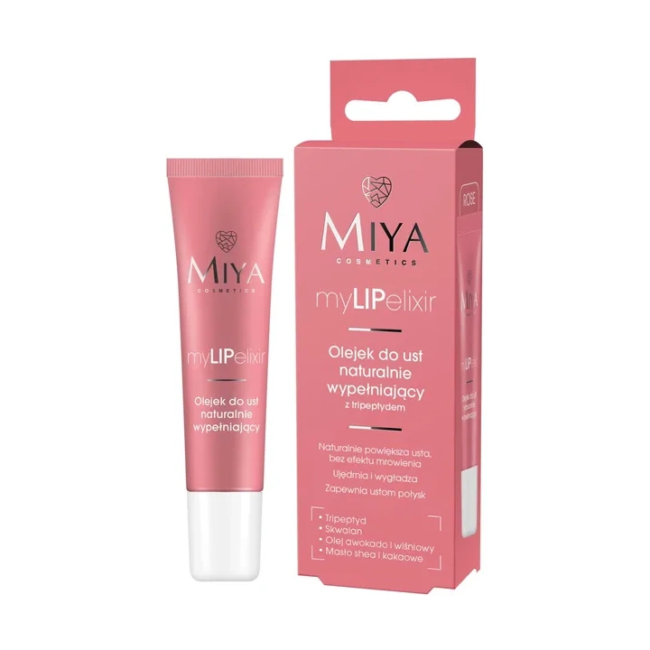 MIYA MyLIPelixir olejek do ust naturalnie wypełniający Rose 10g