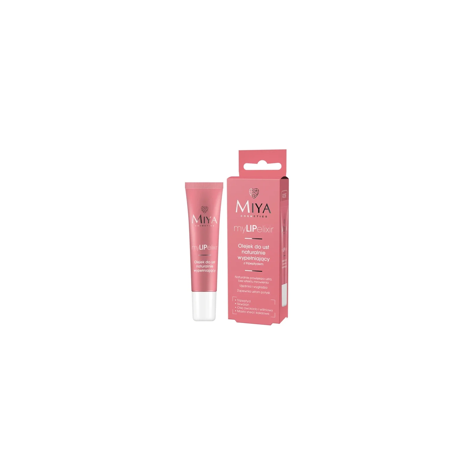 MIYA MyLIPelixir olejek do ust naturalnie wypełniający Rose 10g