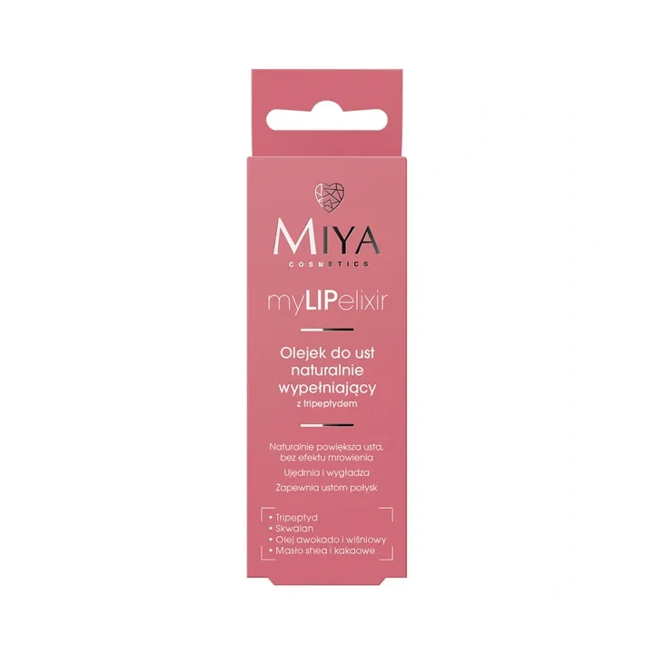 MIYA MyLIPelixir olejek do ust naturalnie wypełniający Rose 10g