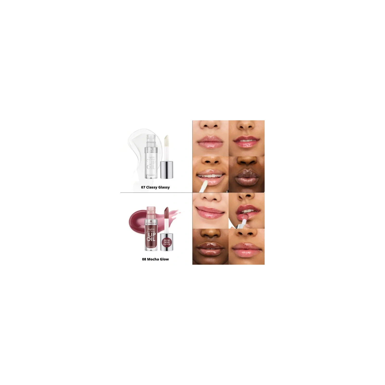 ESSENCE Hydra Kiss Lip Oil olejek do ust 08 Mocha Glow 4ml 