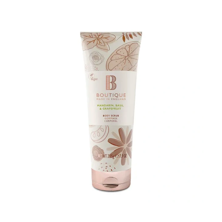 GRACE COLE Mandarin Basil & Grapefruit peeling do ciała 225g