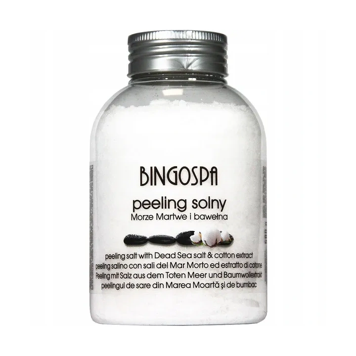 BINGOSPA peeling do ciała solny Morze Martwe i Bawełna 580g