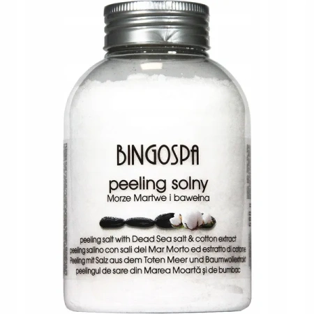 BINGOSPA peeling do ciała solny Morze Martwe i Bawełna 580g