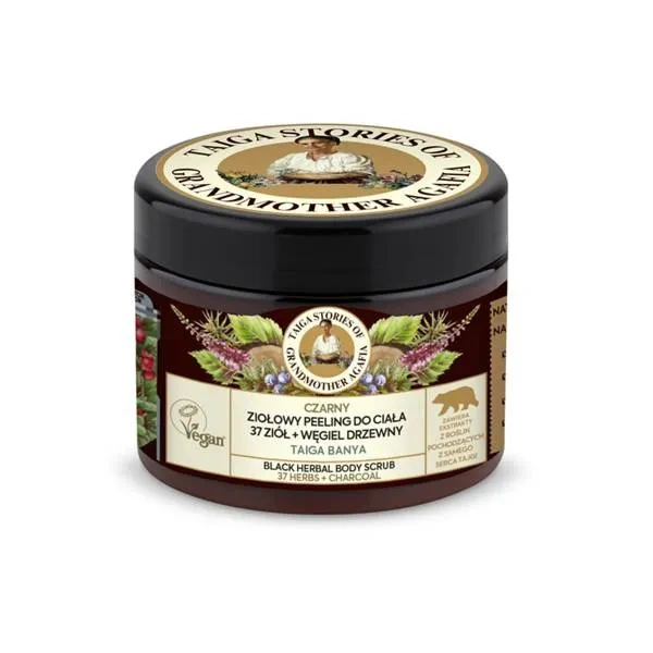 BABUSZKA AGAFIA Taiga Stories peeling do ciała Ekstrakty z 37 ziół 300ml