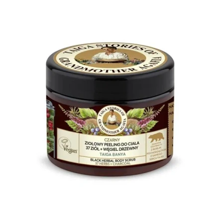 BABUSZKA AGAFIA Taiga Stories peeling do ciała Ekstrakty z 37 ziół 300ml