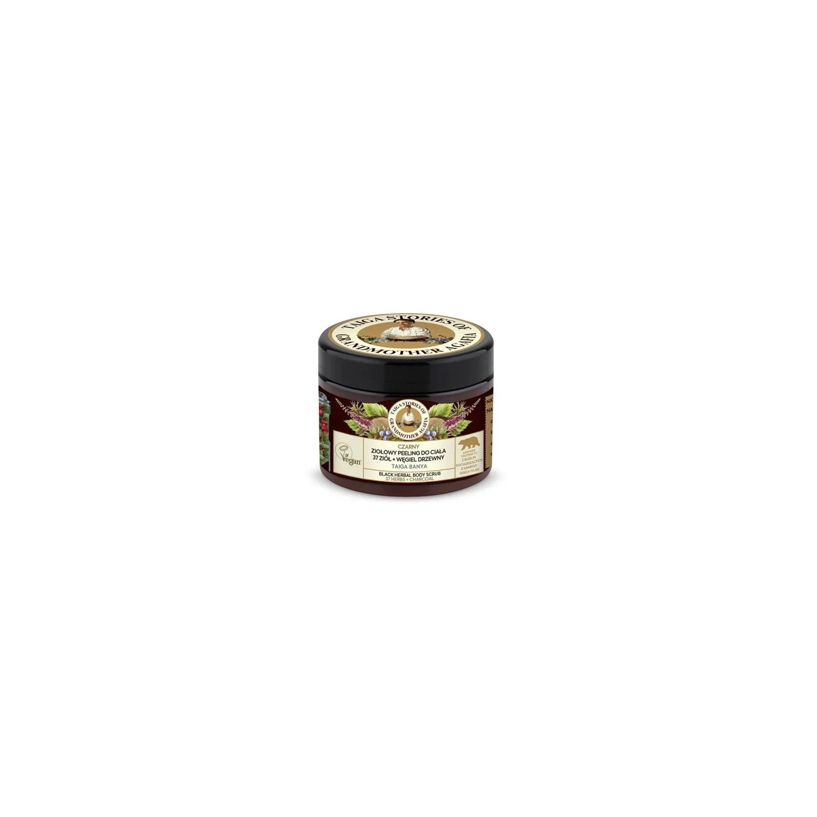 BABUSZKA AGAFIA Taiga Stories peeling do ciała Ekstrakty z 37 ziół 300ml