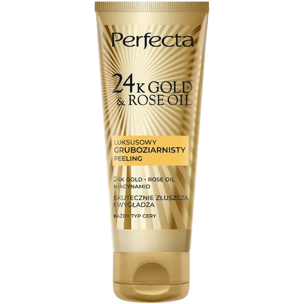 DAX Perfecta 24k Gold & Rose Oil peeling do twarzy gruboziarnisty 75g