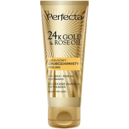 DAX Perfecta 24k Gold & Rose Oil peeling do twarzy gruboziarnisty 75g
