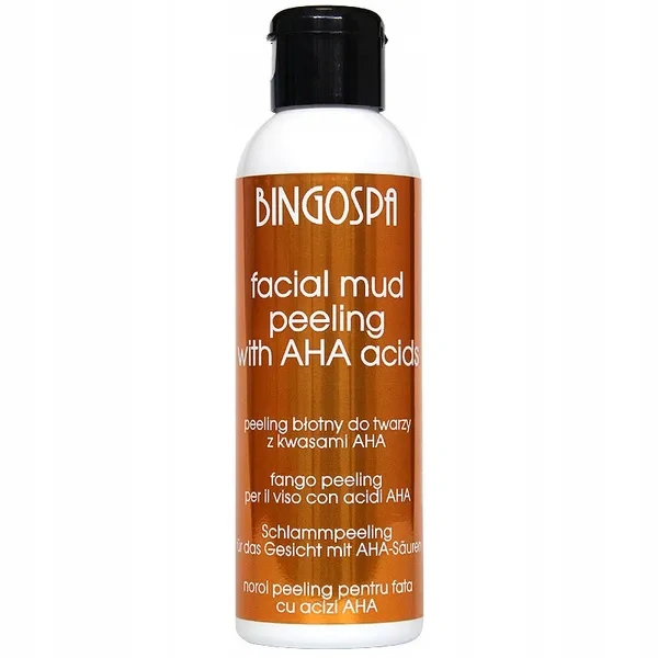 BINGOSPA peeling do twarzy błotny z kwasami AHA 120g