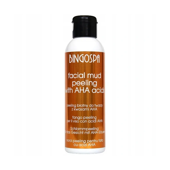 BINGOSPA peeling do twarzy błotny z kwasami AHA 120g