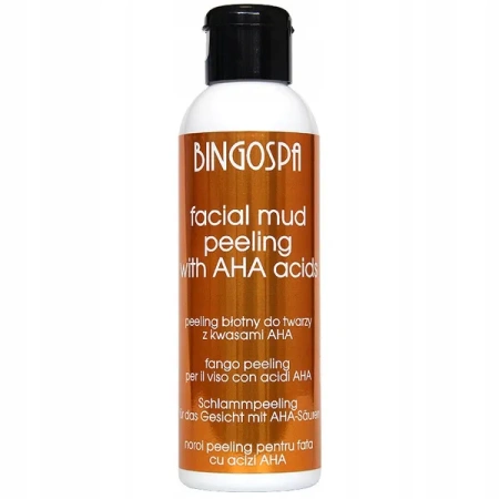 BINGOSPA peeling do twarzy błotny z kwasami AHA 120g