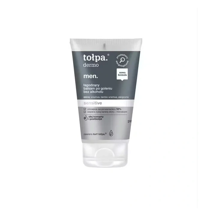 TOŁPA Dermo Men Sensitive łagodzący balsam po goleniu bez alkoholu 100ml