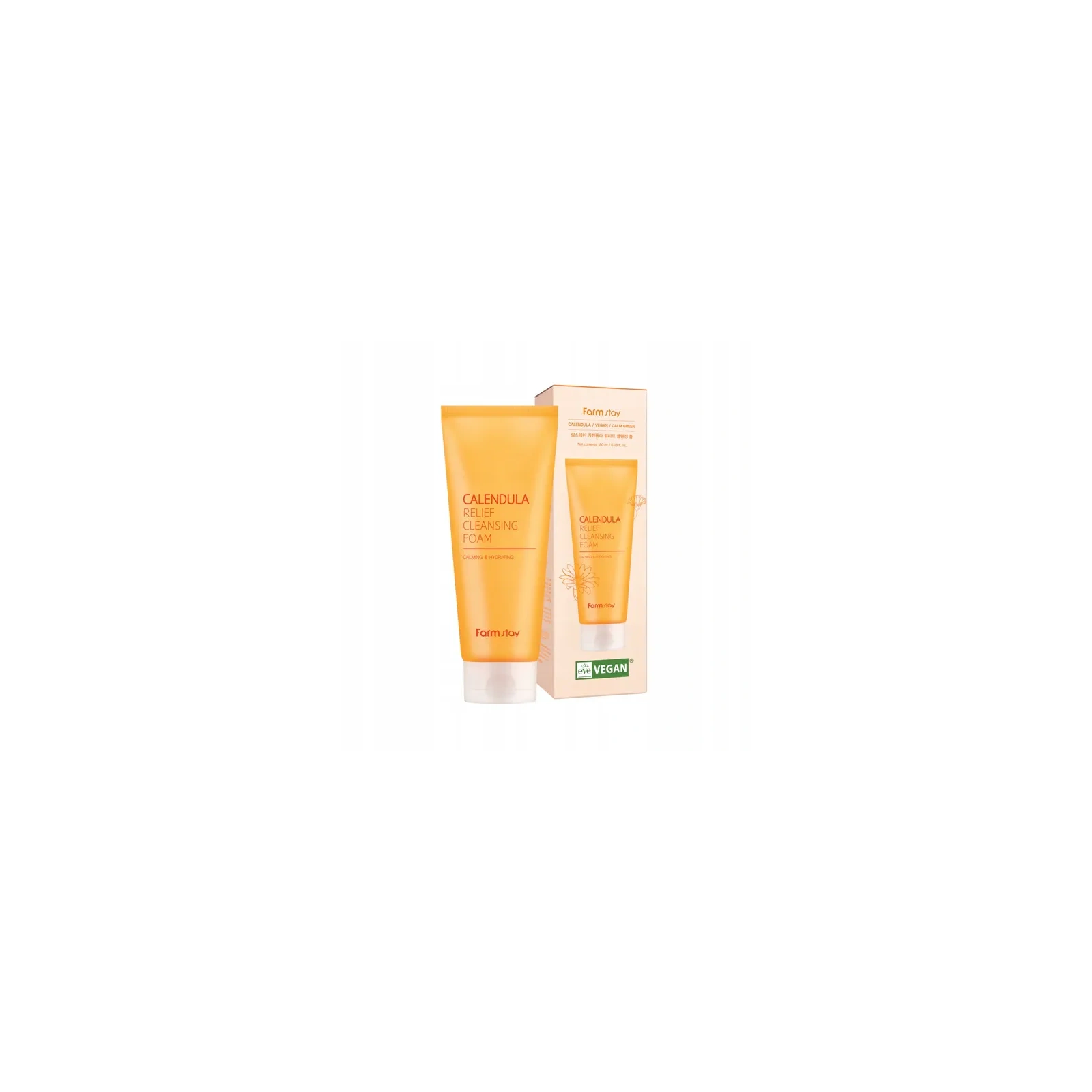 FARMSTAY Calendula Relief pianka do mycia twarzy z nagietkiem 180ml