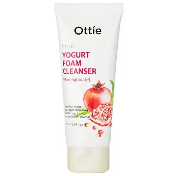 Ottie OTTIE Fruit Yogurt Foam Cleanser pianka oczyszczająca do twarzy Pomagranate 150ml — Składniki i ocena