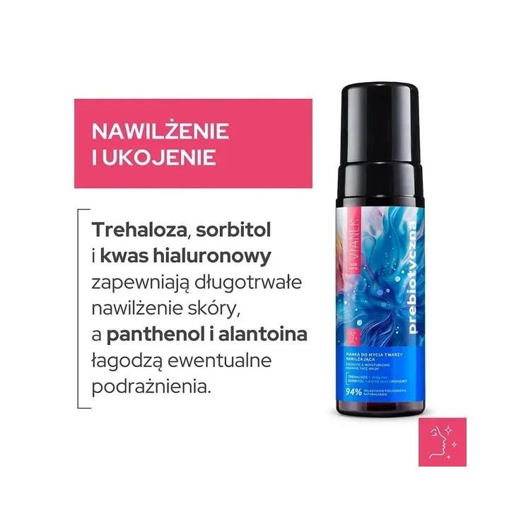 SYLVECO Vianek Prebiotyczny pianka do mycia twarzy nawilżająca 150ml 