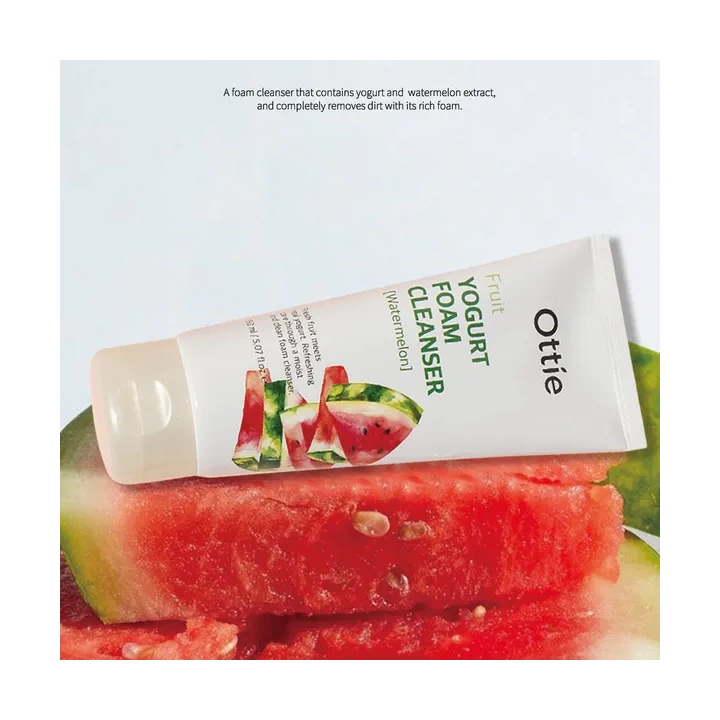 OTTIE Fruit Yogurt Foam Cleanser pianka oczyszczająca do twarzy Watermelon 150ml 