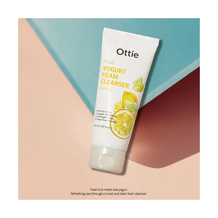 OTTIE Fruit Yogurt Foam Cleanser pianka oczyszczająca do twarzy Lemon 150ml 