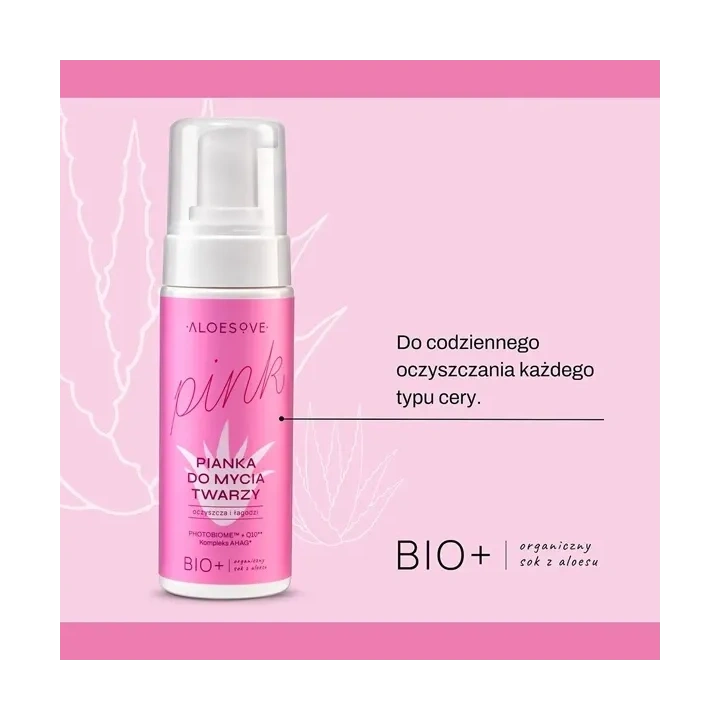 SYLVECO Aloesove Pink pianka do mycia twarzy 150ml