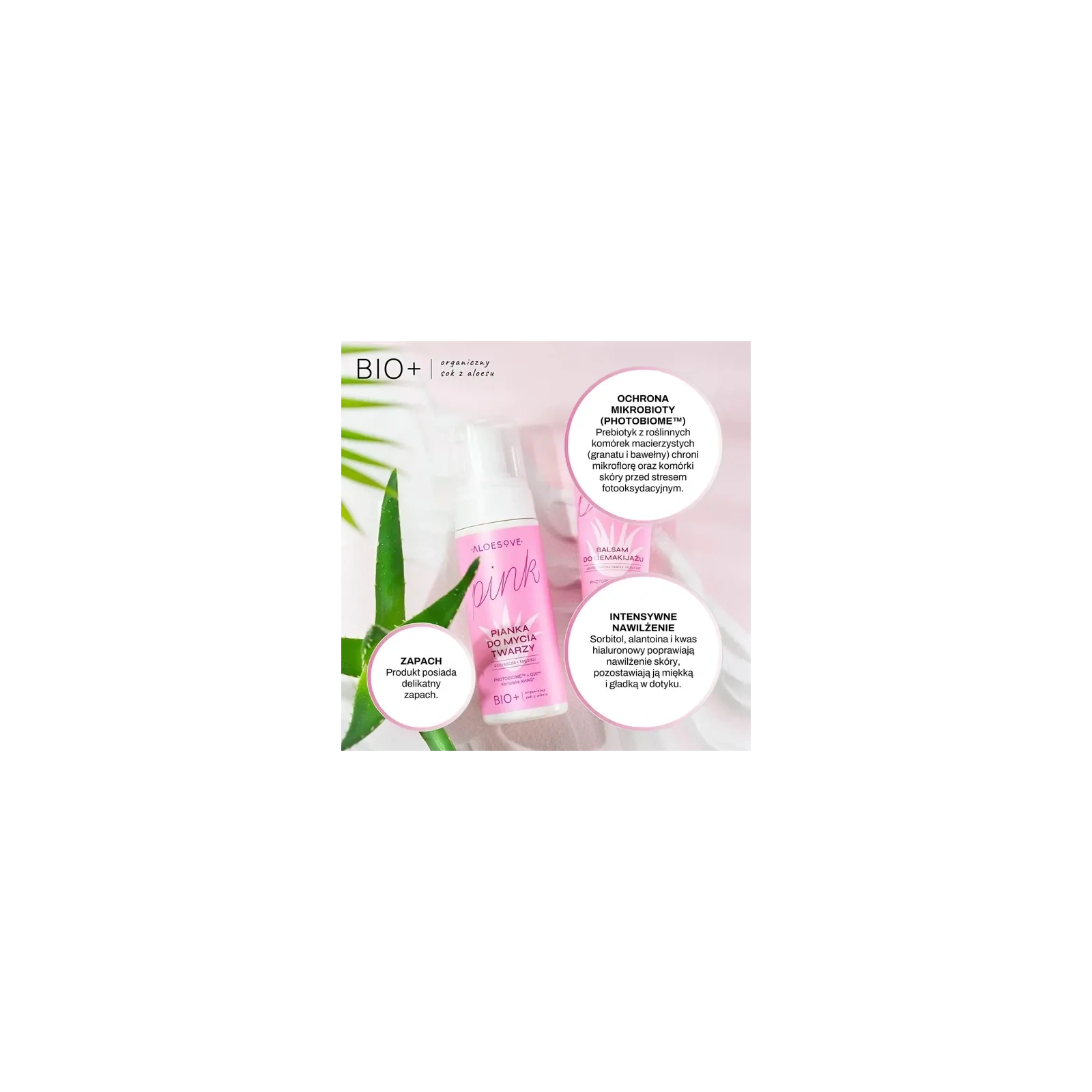 SYLVECO Aloesove Pink pianka do mycia twarzy 150ml