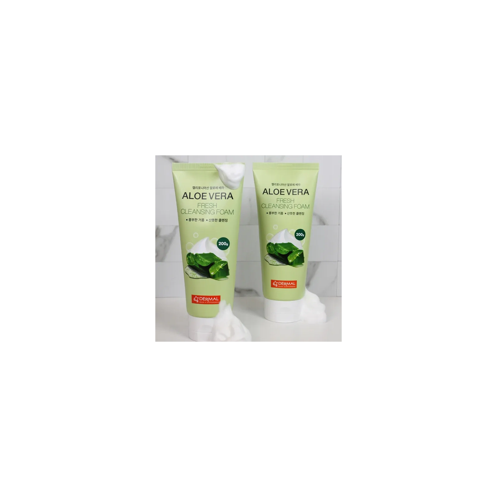 DERMAL Aloe Vera pianka myjąca do twarzy 200g 