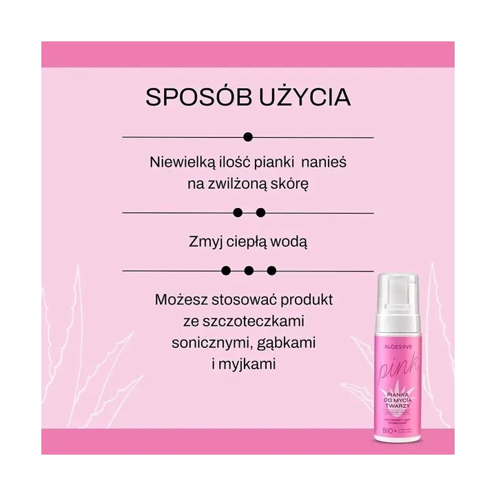 SYLVECO Aloesove Pink pianka do mycia twarzy 150ml