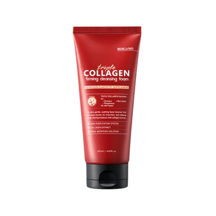 BERGAMO Triple Collagen pianka do twarzy 120ml