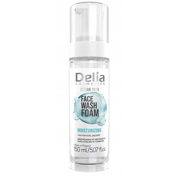 DELIA Clean Skin pianka do mycia twarzy nawilżająco-normalizująca 150ml