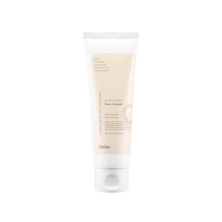 OTTIE Blemish Clean pianka do oczyszczania cery trądzikowej z kwasem salicylowym 120ml