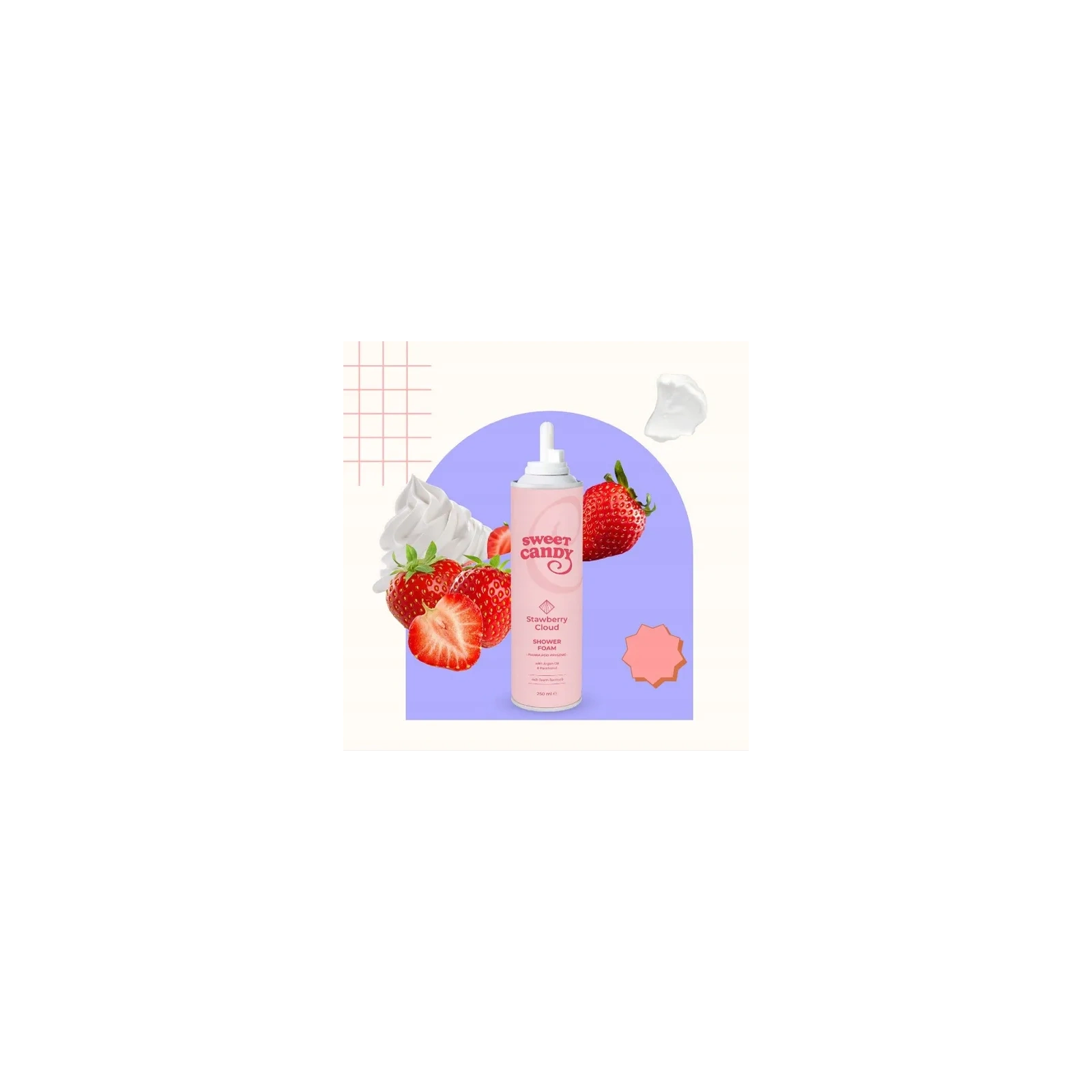 JEAN MARC Sweet Candy pianka pod prysznic Stawberry Cloud 250ml