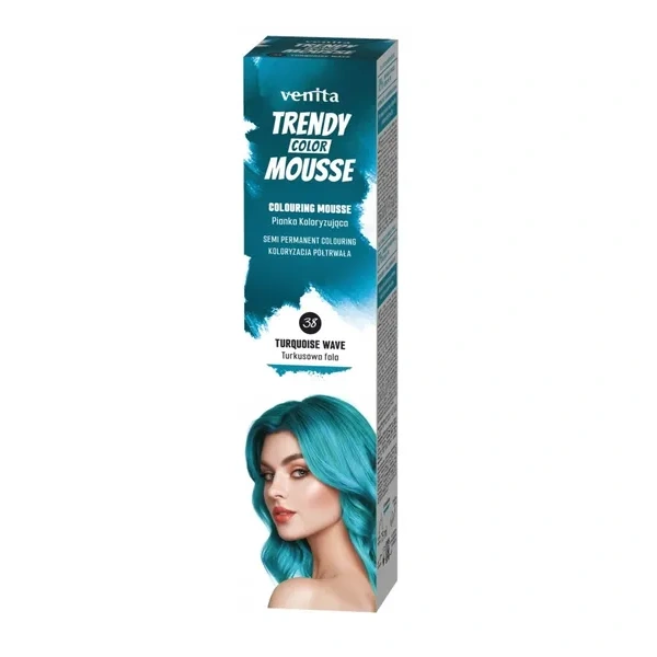 VENITA Trendy Color Mousse pianka koloryzująca 38 Turkusowa Fala 75ml