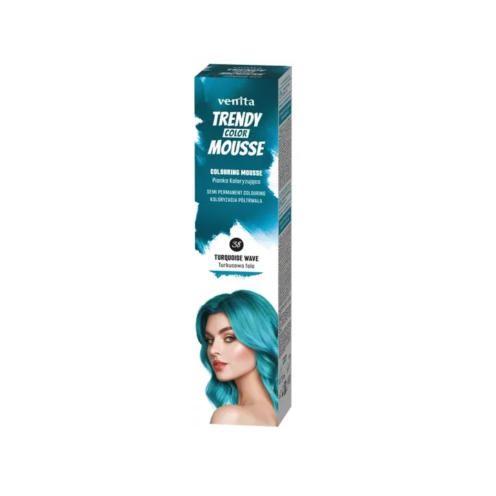 VENITA Trendy Color Mousse pianka koloryzująca 38 Turkusowa Fala 75ml