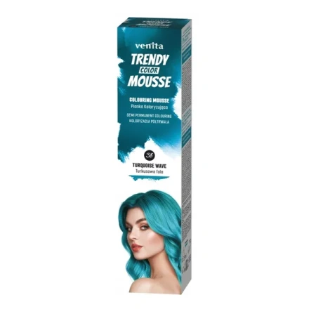 VENITA Trendy Color Mousse pianka koloryzująca 38 Turkusowa Fala 75ml