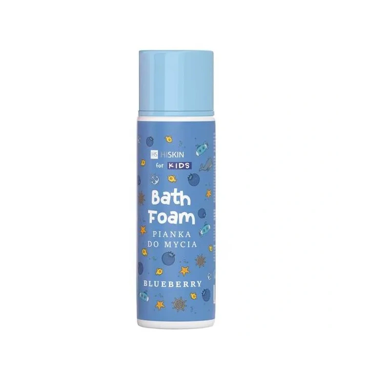 HISKIN Kids pianka do mycia rąk i ciała Bath Foam Bluberry Niebieska 250ml