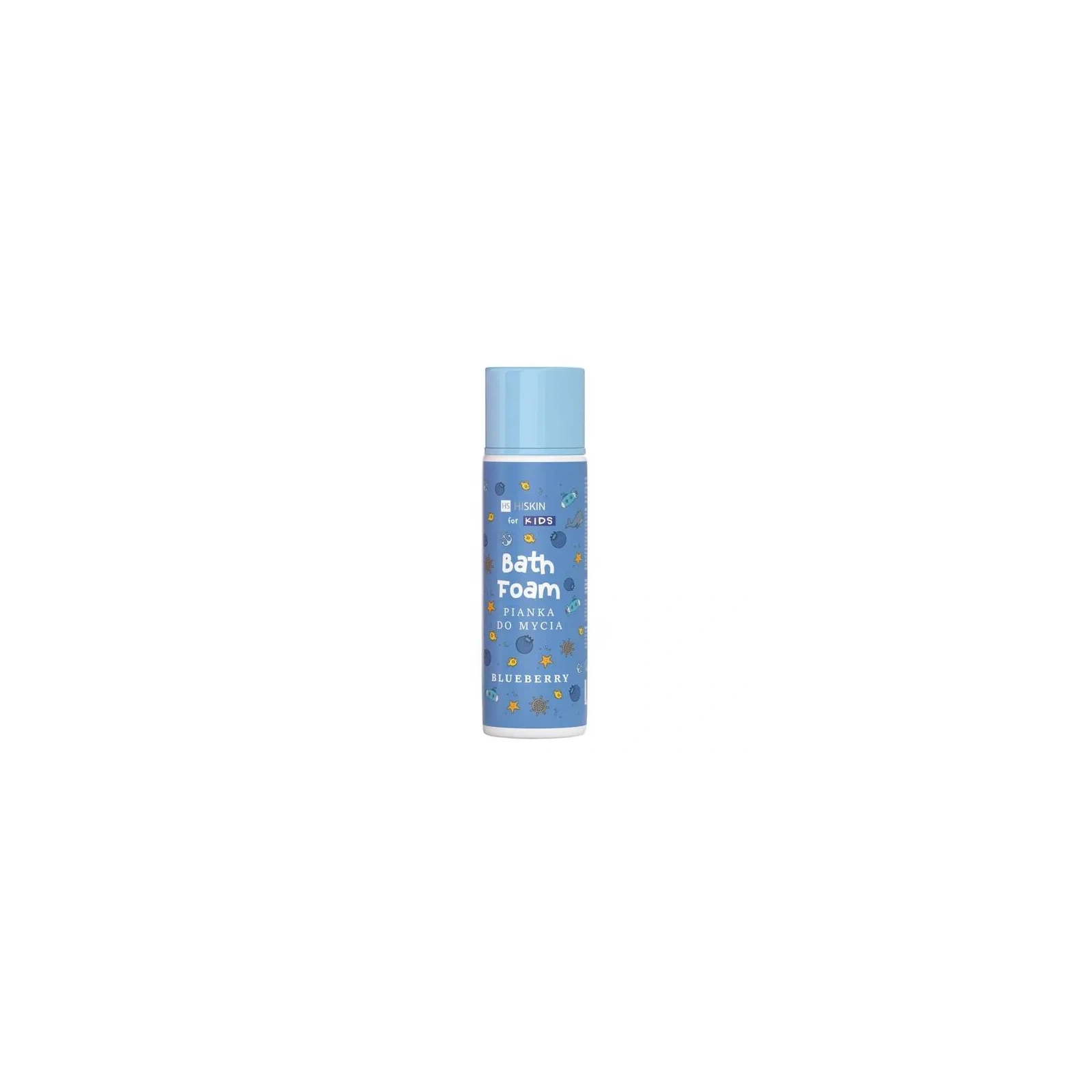 HISKIN Kids pianka do mycia rąk i ciała Bath Foam Bluberry Niebieska 250ml