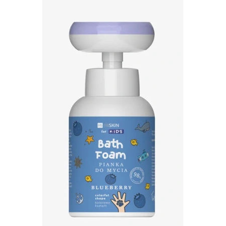 HISKIN Kids pianka do mycia rąk i ciała Bath Foam Bluberry Łapka 300ml 