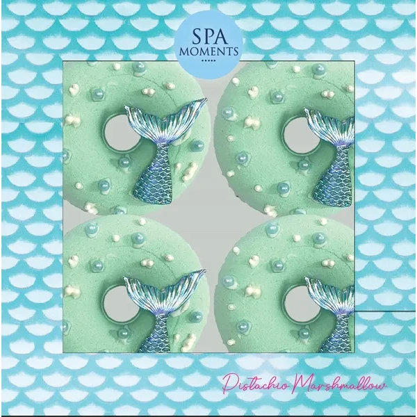 ESTETICA Spa Moments zestaw donutów do kąpieli Pianka Pistacjowa 4x60g