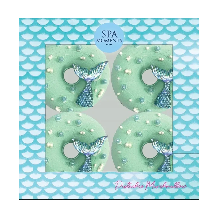 ESTETICA Spa Moments zestaw donutów do kąpieli Pianka Pistacjowa 4x60g