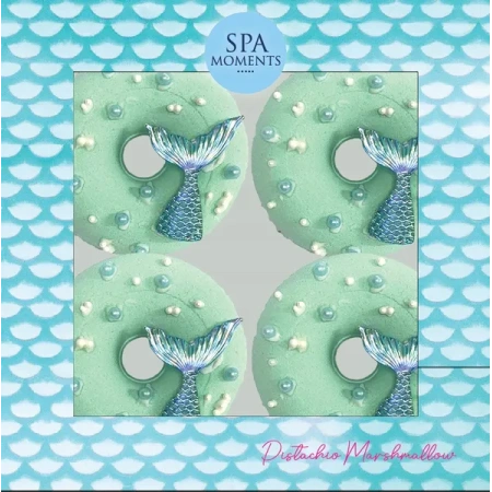 ESTETICA Spa Moments zestaw donutów do kąpieli Pianka Pistacjowa 4x60g