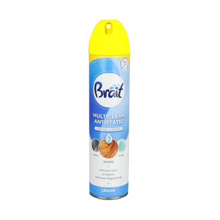 BRAIT Multiclean Antistatic uniwersalna pianka czyszcząca Lemon 300ml