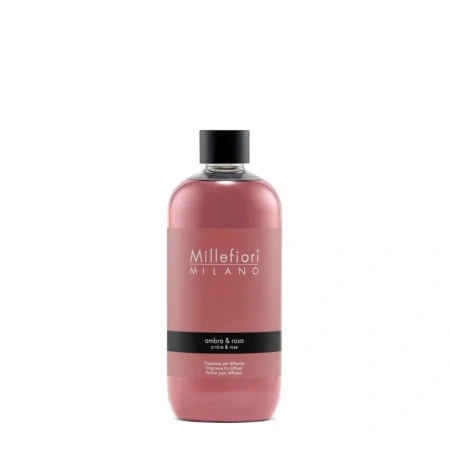 MILLEFIORI MILANO Diffuser uzupełniacz do pałeczek AMBRA & ROSA 500ml