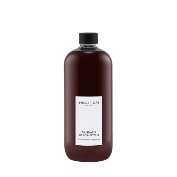 MILLEFIORI MILANO Diffuser uzupełniacz do pałeczek SANDALO BERGAMOTTO 500ml