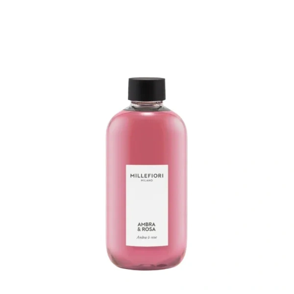 MILLEFIORI MILANO Diffuser uzupełniacz do pałeczek AMBRA & ROSA 250ml
