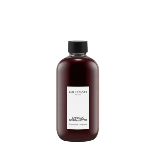 MILLEFIORI MILANO Diffuser uzupełniacz do pałeczek SANDALO BERGAMOTTO 250ml