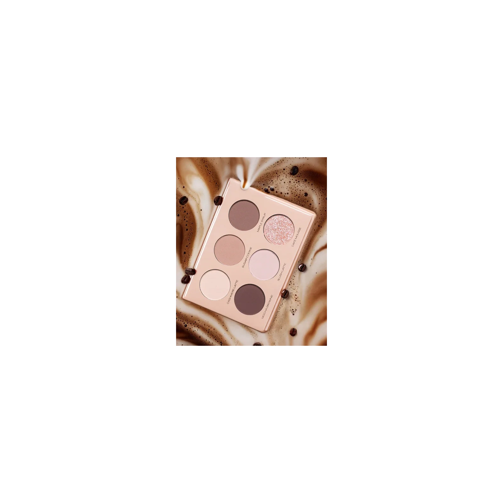 PIERRE RENE Mocha Mousse paletka cieni do powiek Caffe Latte 6x1,3g