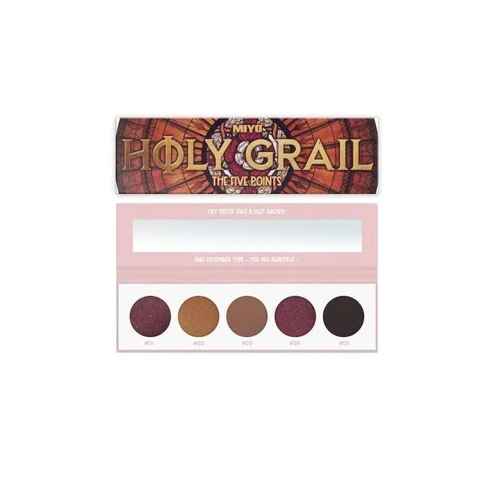 MIYO Five Points Palette paletka cieni do powiek 16 Holly Grail 6,5g