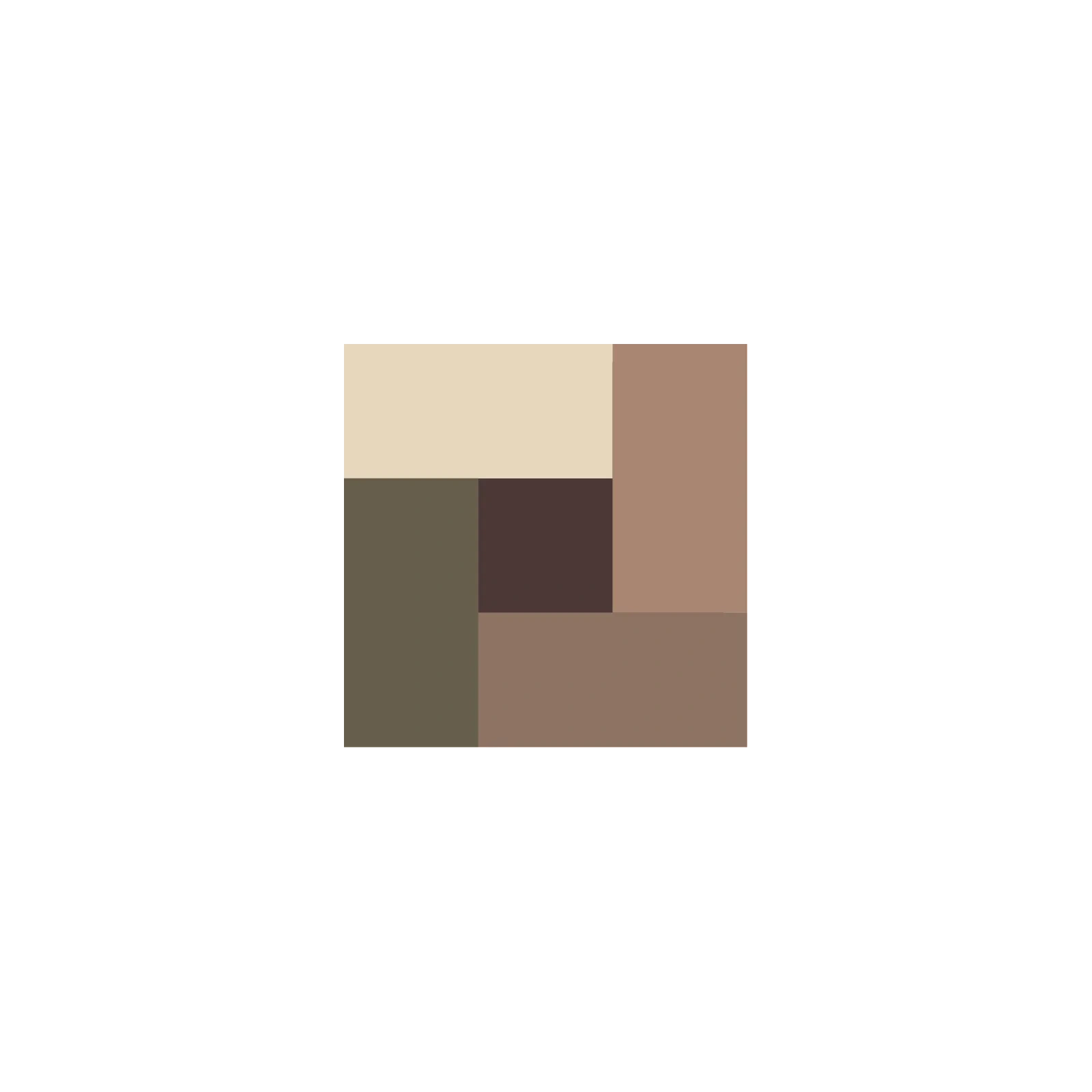 BELL HYPOALLERGENIC Nude Eyeshadow paletka cieni do powiek 04 5g