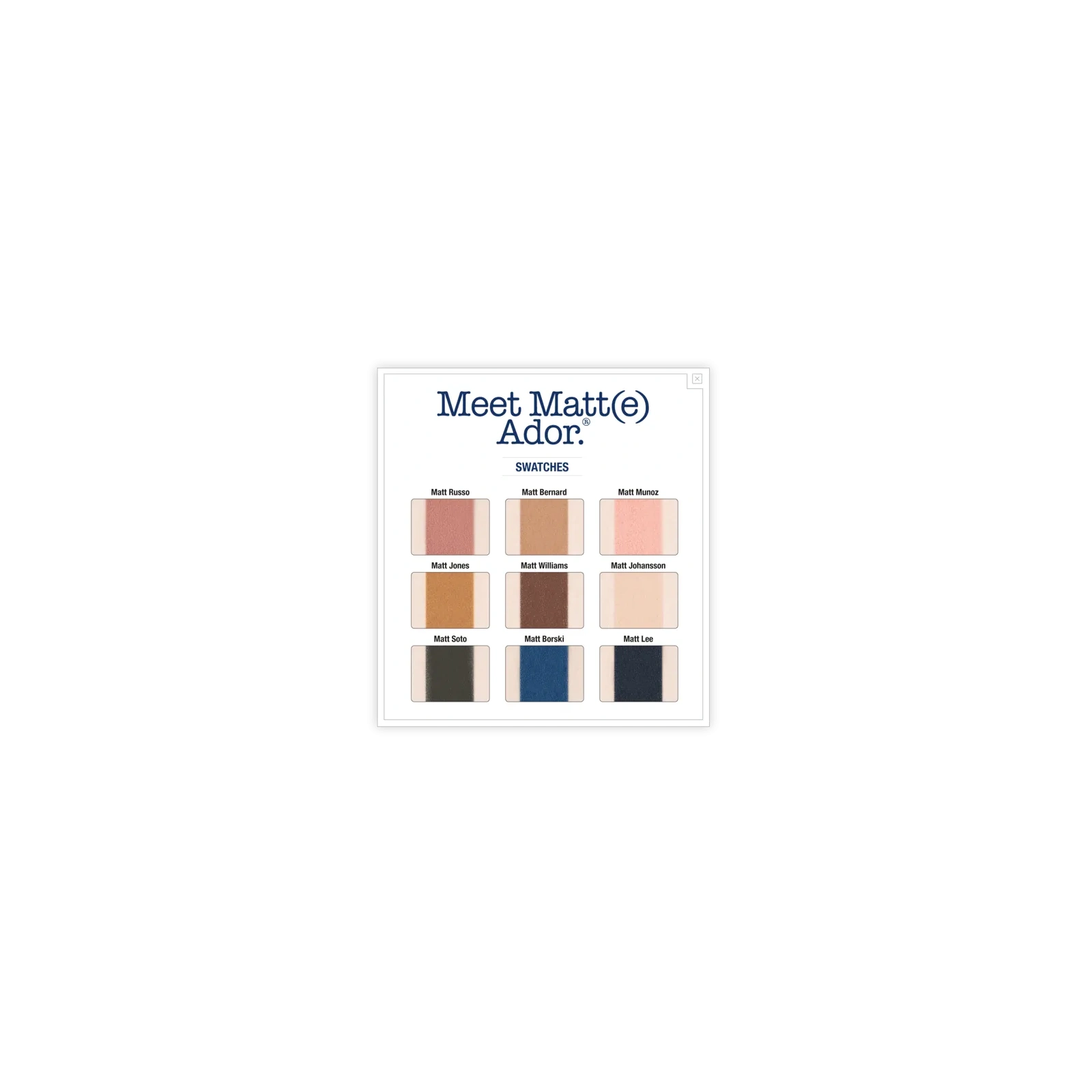 THE BALM Meet Matt(e) Ador paletka cieni do powiek 21,6g